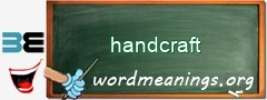 WordMeaning blackboard for handcraft